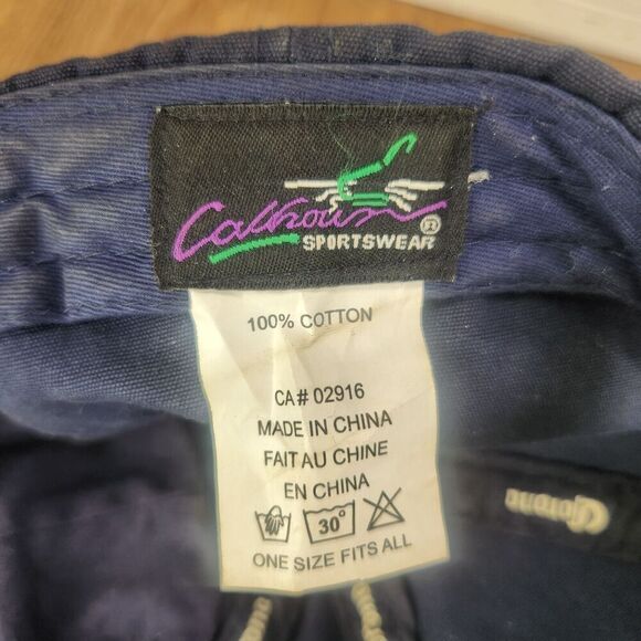 VTG Corona Crown Strapback Hat Cap Blue Canvas Beer Beach Cerveza Distressed Sun - Picture 10 of 10